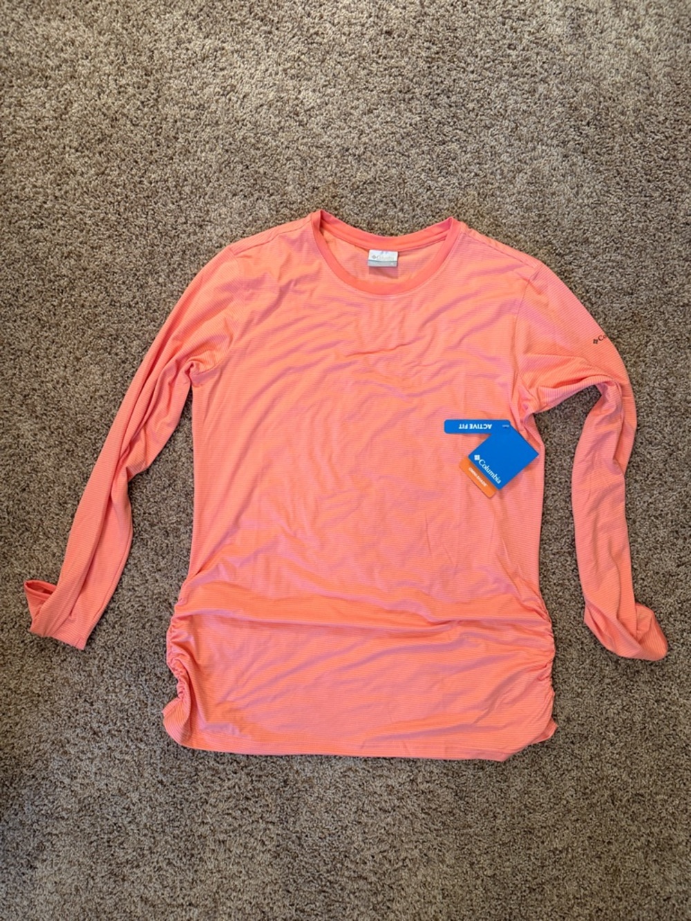 NWT Columbia Leslie Falls Long Sleeve - Coral - XL